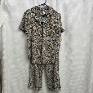 Leopard Print Pajama Set